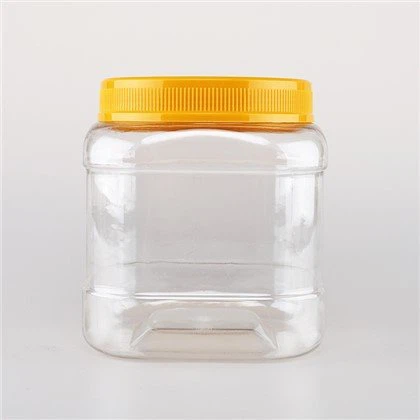 Saplı Plastik Kare Kavanozlar