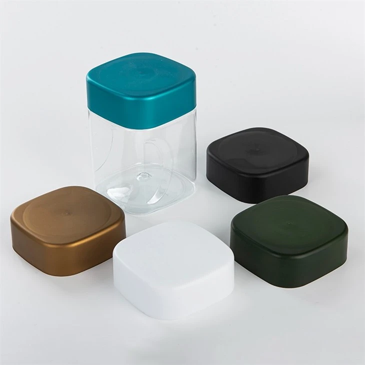 Blue Square Clear Container 1000ml